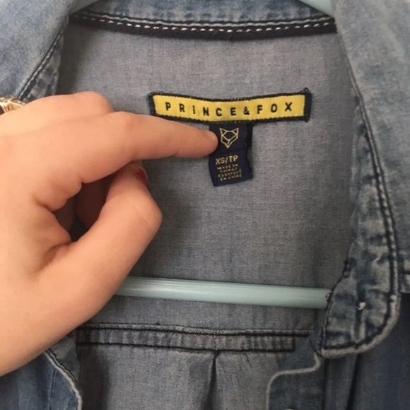 Aeropostle Denim Button Down Shirt - Picture 3 of 3